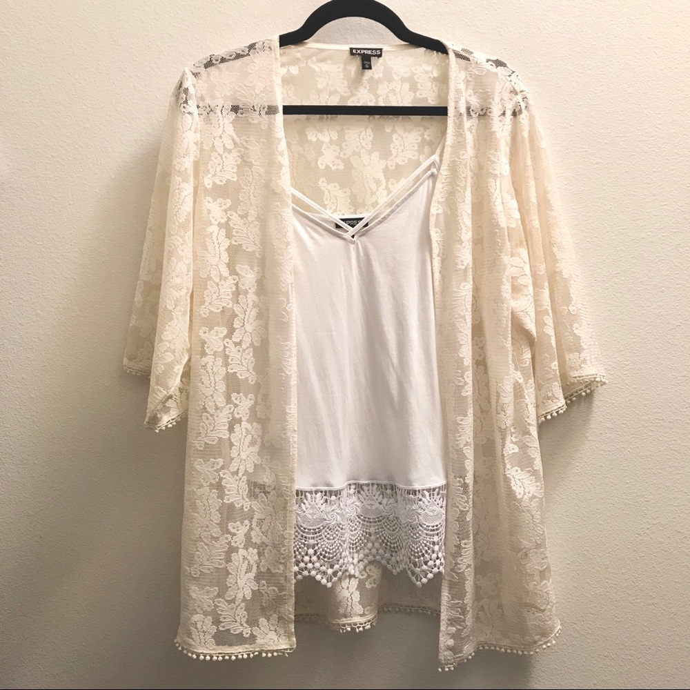 Lace Kimono Top